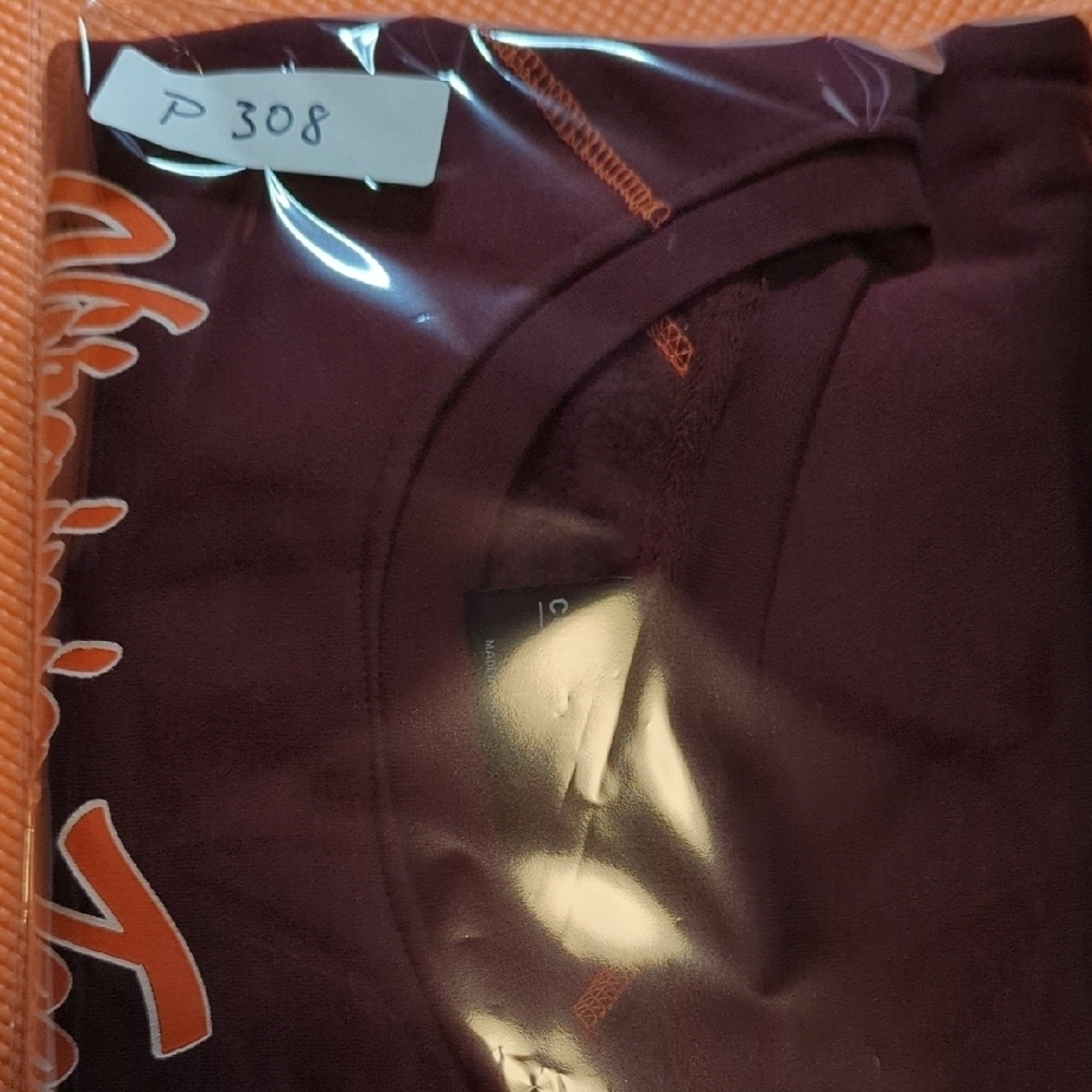 Colosseum Maroon and Orange Virginia Tech Sweatshirt - Picture 9 of 9